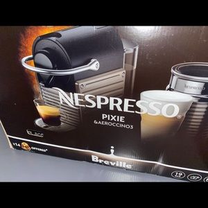 Nespresso machine and milk frother